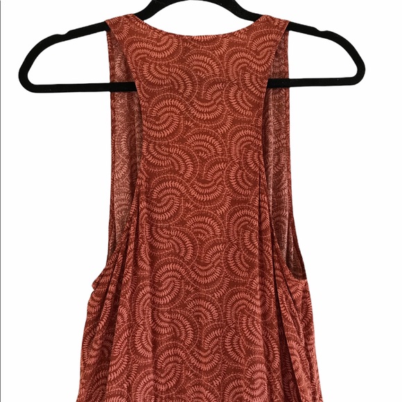 Hinge Rust Patterned Rust Romper Med NWT $79 - Picture 8 of 12